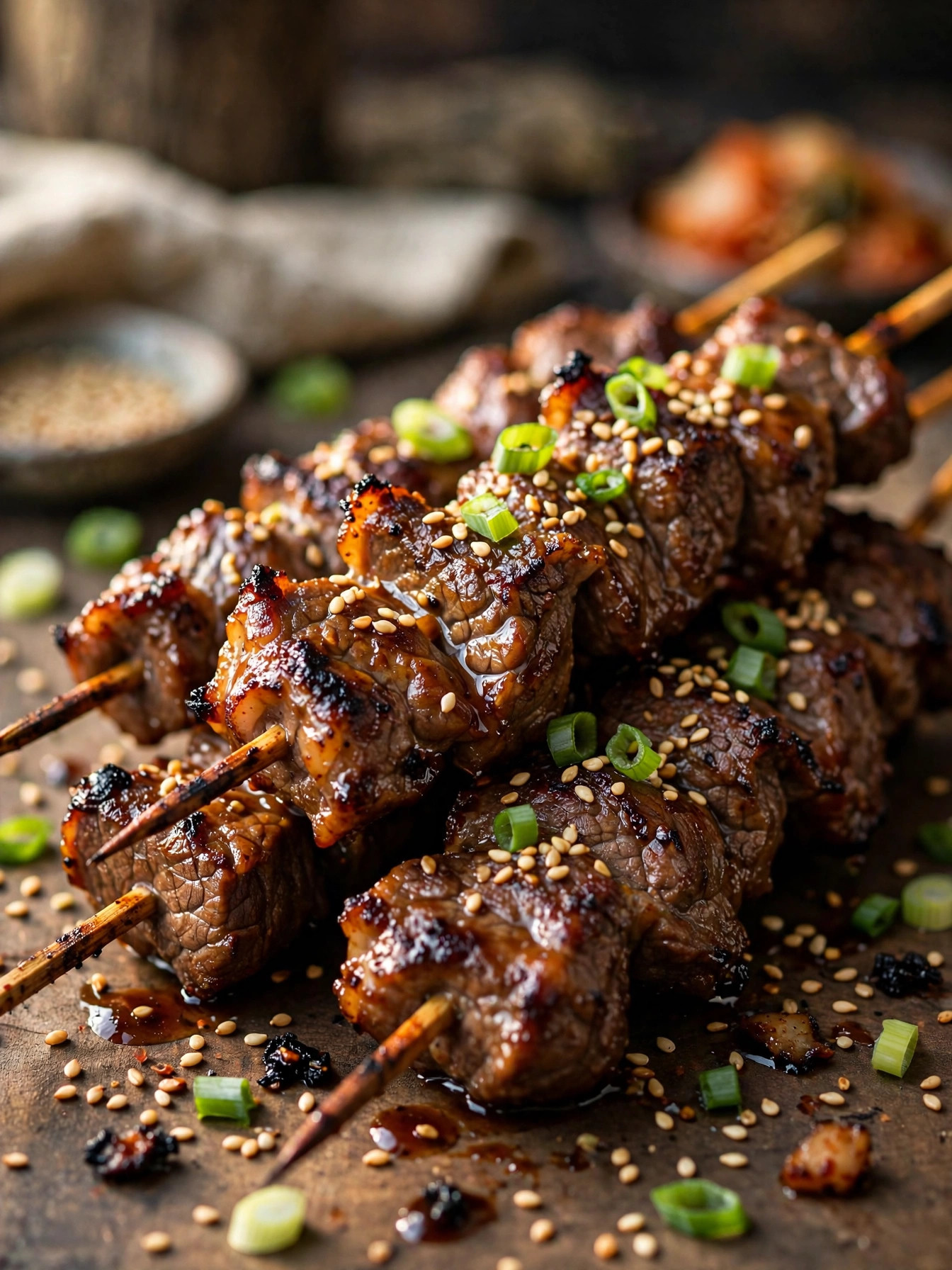 Korean Bulgogi Skewers